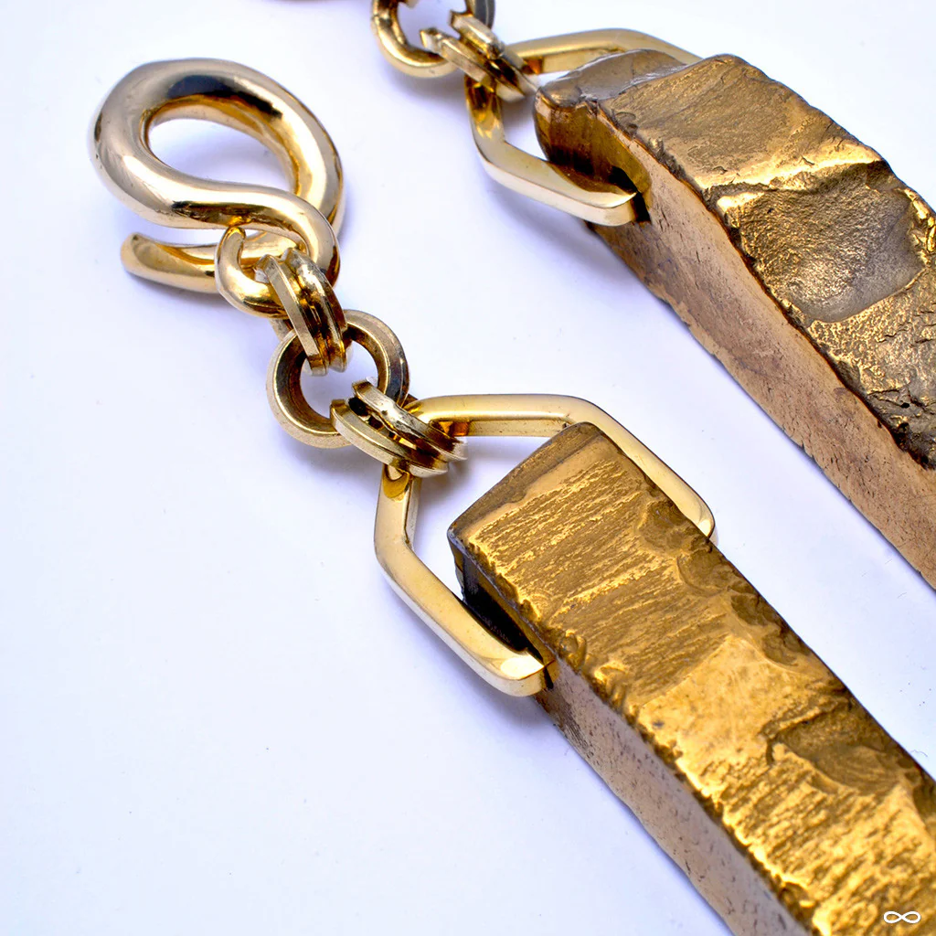 Gold Titanium Dipped Chalcedony from Diablo Organics - Image 3