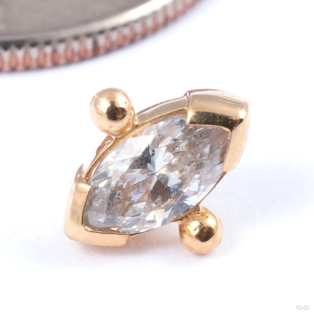 Pylon Press-fit End in Gold from Auris Jewellery - Image 5